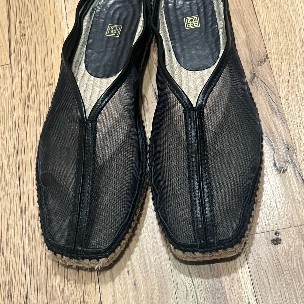 Toteme Black Mesh Men's Loafers